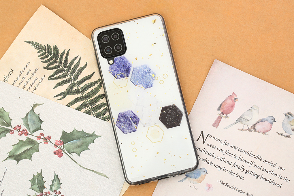 Ốp lưng Galaxy A12 Nhựa dẻo Glue case MEEKER TSKC210 Lục giác