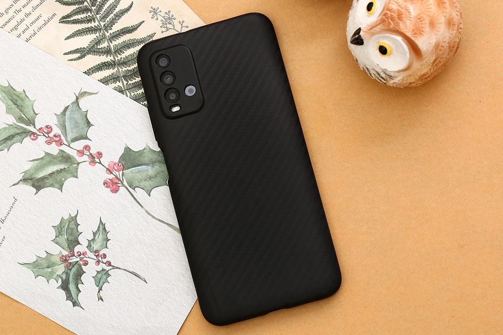 Ốp lưng Redmi 9T Nhựa dẻo Carbon Fibre TPU COSANO