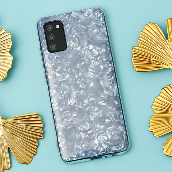 Ốp lưng Galaxy A02S nhựa dẻo Shell IMD OSMIA Trắng