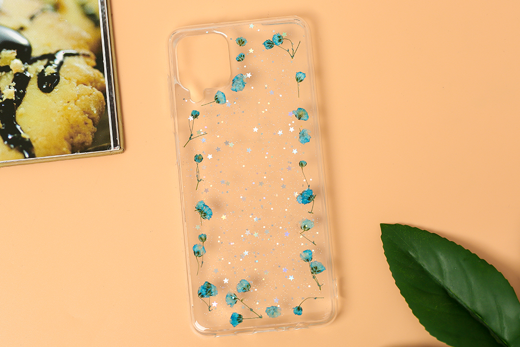 Ốp lưng Galaxy A12 Nhựa dẻo Dry flower MEEKER