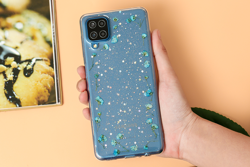 Ốp lưng Galaxy A12 Nhựa dẻo Dry flower MEEKER