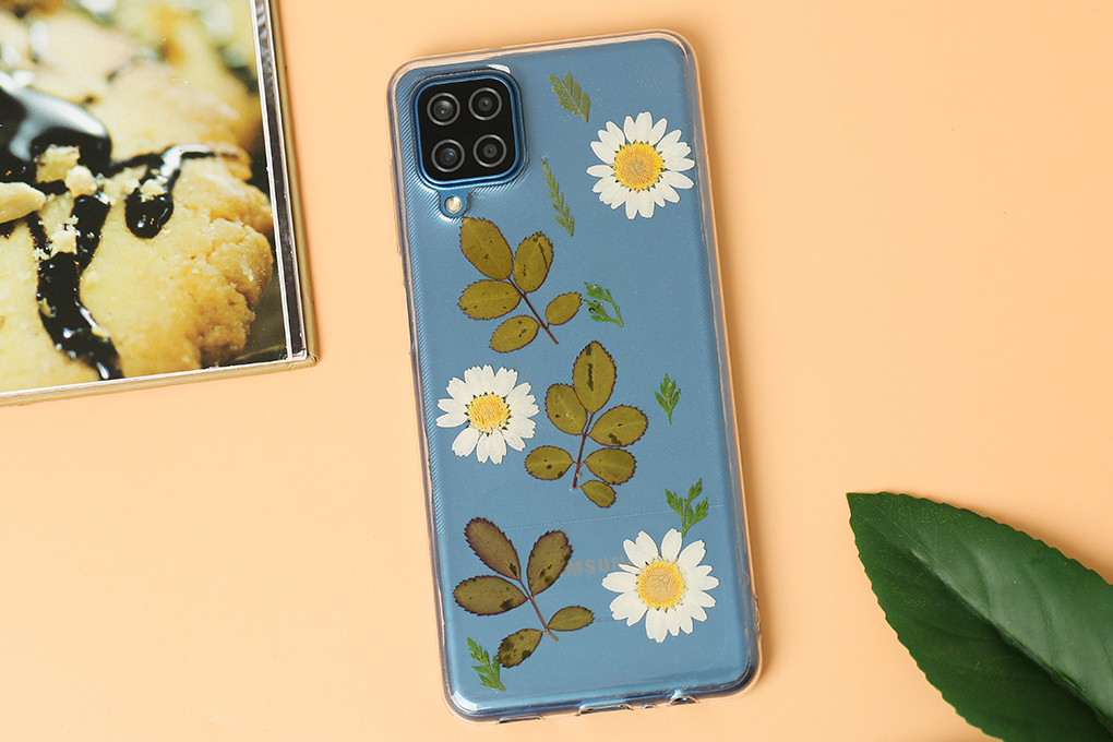 Ốp lưng Galaxy A12 Nhựa dẻo Dry flower MEEKER CNDF02 Hoa cúc khô