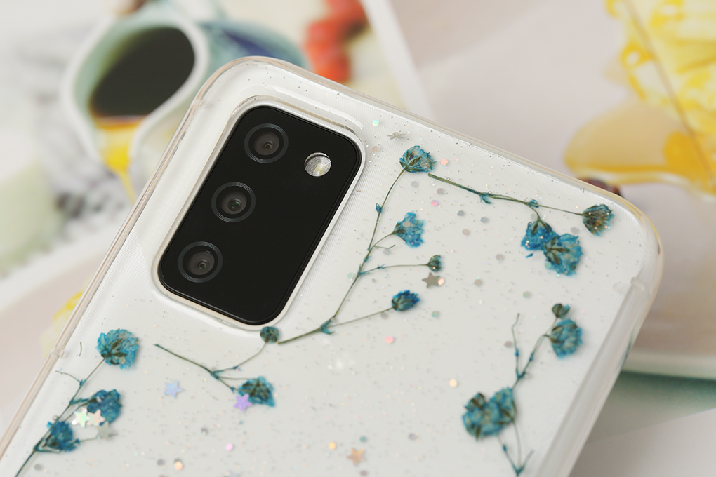 Ốp lưng Galaxy A02S Nhựa dẻo Dry flower MEEKER