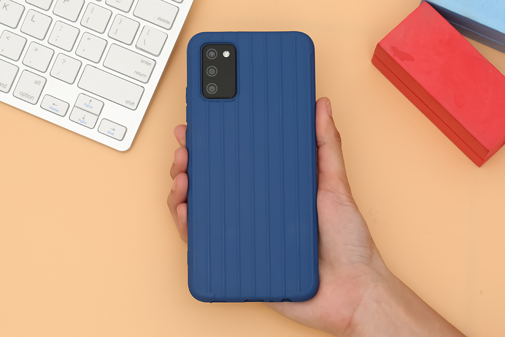 Ốp lưng Galaxy A02S Nhựa dẻo Luggage Matte TPU MEEKER