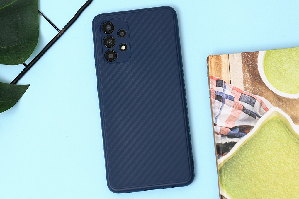 Ốp lưng Galaxy A32 Nhựa dẻo Vigour Carbon Fiber COSANO