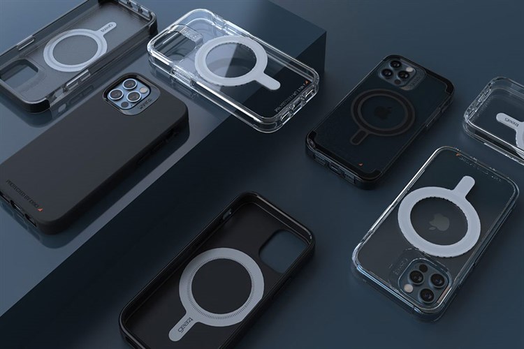 Ốp lưng Magsafe iPhone 12/12 Pro Silicone GEAR4 D3O Crystal Palace Snap Chính hãng Màu Trắng