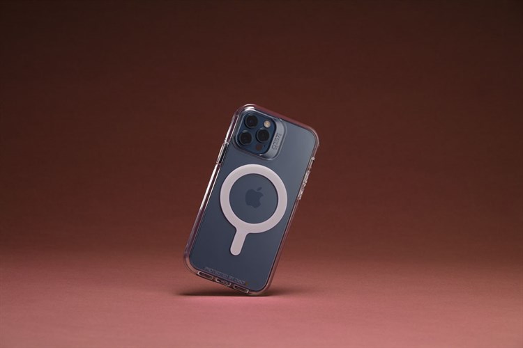 Ốp lưng Magsafe iPhone 12/12 Pro Silicone GEAR4 D3O Crystal Palace Snap Chính hãng Màu Trắng