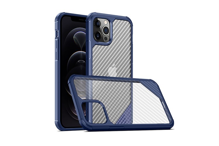 Ốp lưng iPhone 13 Pro Nhựa cứng viền dẻo Twill TPU PC Case COSANO Màu Xanh Navy