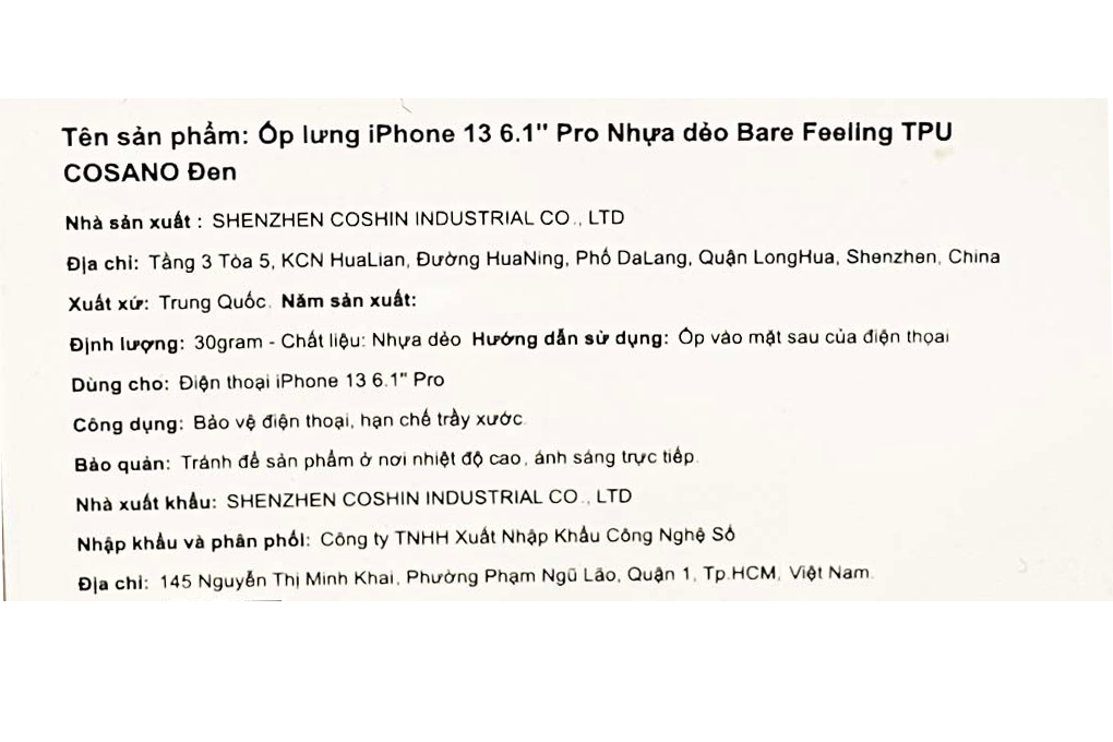Ốp lưng iPhone 13 Pro Nhựa dẻo Bare Feeling TPU COSANO - 4