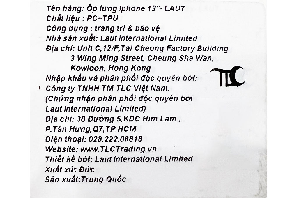 Ốp lưng iPhone 13 Pro Max Nhựa Dẻo Laut SHIELD