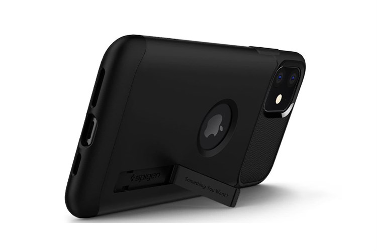 Ốp lưng iPhone 11 Silicone Spigen Slim Armor Chính hãng Màu Đen