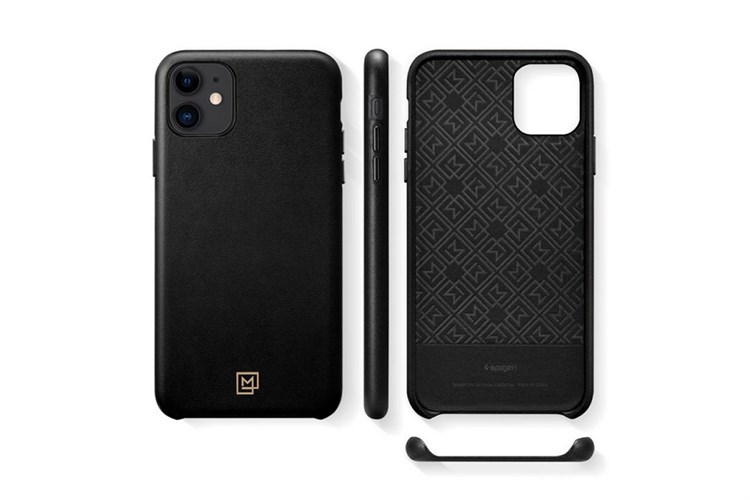 Ốp lưng iPhone 11 Da Spigen La Manon Màu Đen
