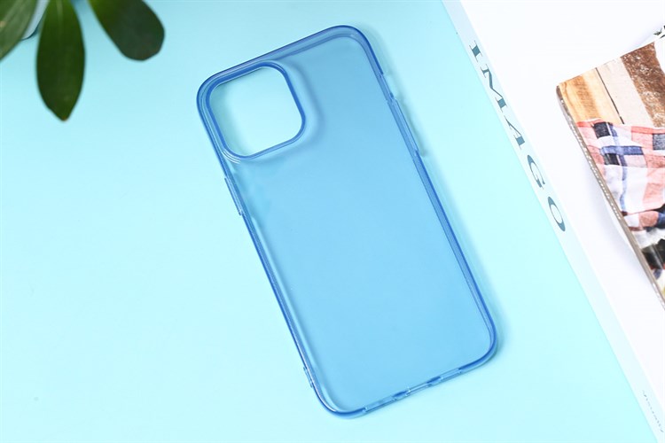 Ốp lưng iPhone 13 Pro Max Nhựa dẻo Fresh Soft Feeling TPU COSANO Màu Xanh Dương