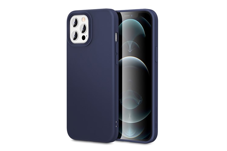 Ốp lưng iPhone 12/12 Pro Silicon ESR Cloud Soft Màu Xanh Đậm