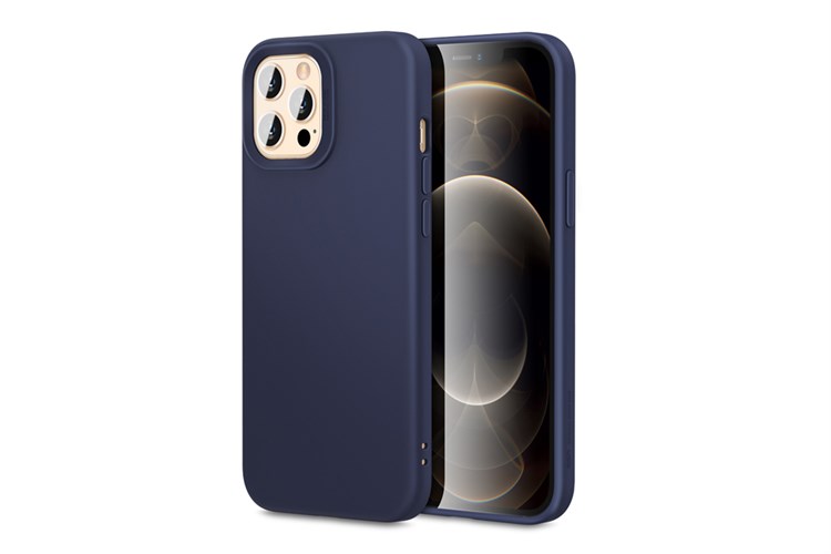 Ốp lưng iPhone 12/12 Pro Silicon ESR Cloud Soft Màu Xanh Đậm