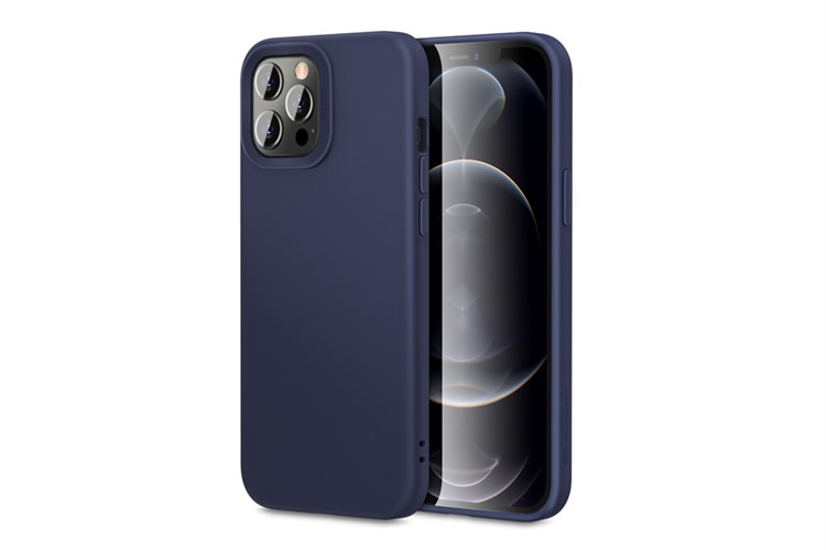 Ốp lưng iPhone 12/12 Pro Silicon ESR Cloud Soft Màu Xanh Đậm