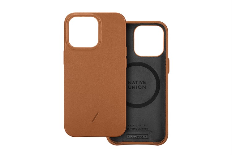 Ốp lưng Magsafe iPhone 13 Pro Max Da Native Union CLIC CLASSIC Màu Nâu
