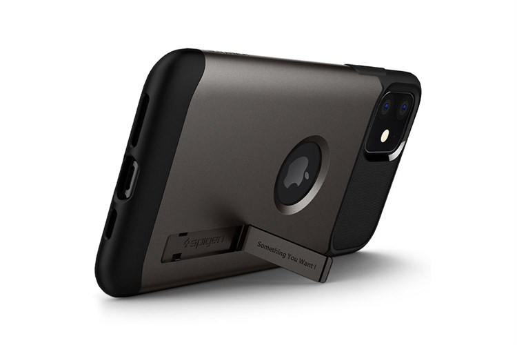 Ốp lưng iPhone 11 Silicone Spigen Slim Armor Chính hãng Màu Xám