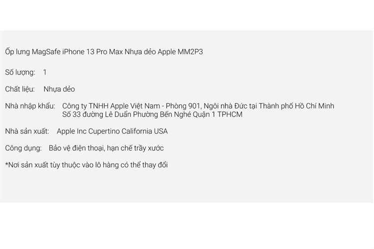 Ốp lưng MagSafe iPhone 13 Pro Max Silicone Apple MM2P3 Chính hãng Màu Xanh lá