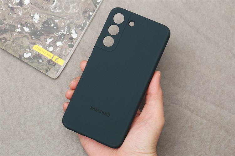Ốp lưng Galaxy S22 Silicone Samsung Forest Chính hãng Màu Xanh lá đậm