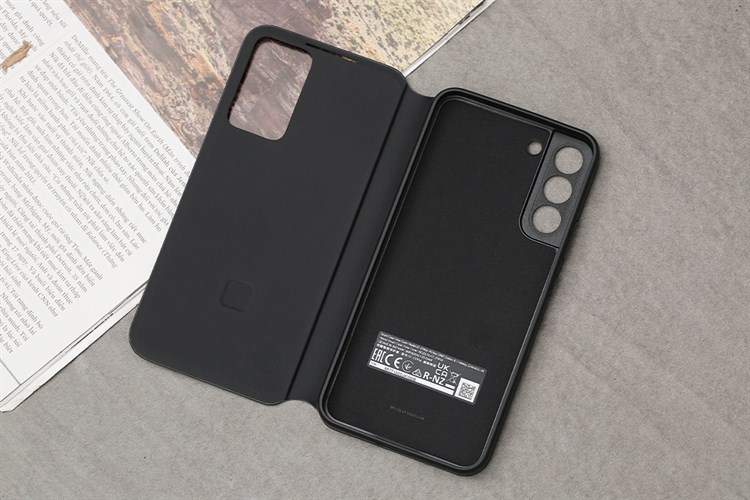 Bao da Smart Clear View Samsung Galaxy S22+ Chính hãng Màu Đen