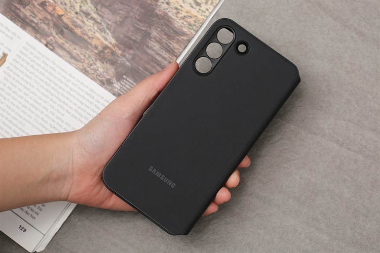 Bao da Smart Clear View Samsung Galaxy S22+ Chính hãng Màu Đen