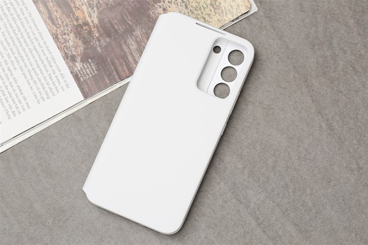 Bao da Smart Clear View Samsung Galaxy S22+ Chính hãng Màu Trắng