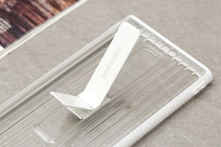 Ốp lưng Galaxy S22 Ultra Nhựa cứng viền dẻo Protective Standing Samsung Chính hãng Màu Trắng