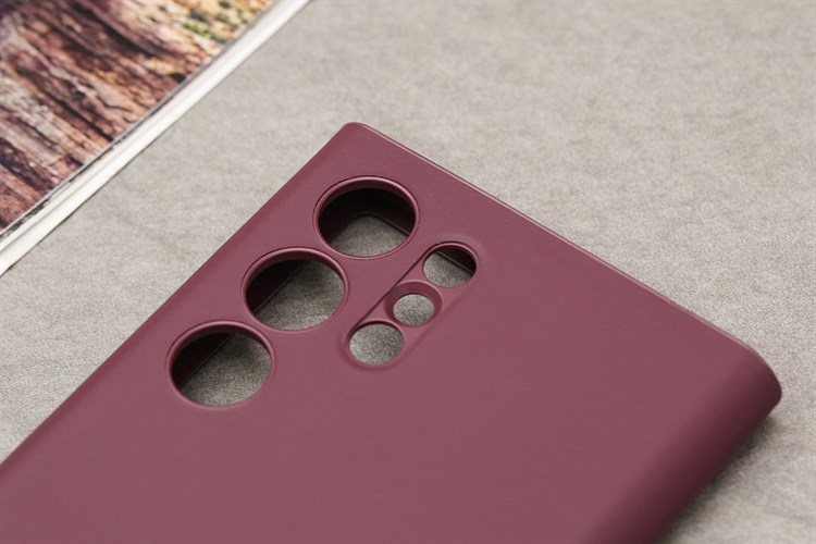 Bao da Smart Clear View Samsung Galaxy S22 Ultra Màu Đỏ