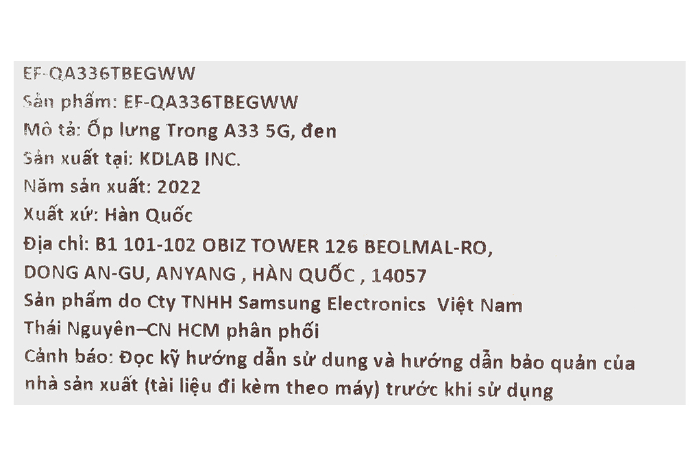 Ốp lưng Galaxy A33 Nhựa dẻo Samsung