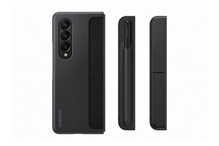 Ốp lưng nắp gập Galaxy Z Fold4 Silicone kèm S Pen Samsung Chính hãng Màu Đen