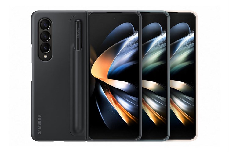 Ốp lưng nắp gập Galaxy Z Fold4 Silicone kèm S Pen Samsung Chính hãng Màu Đen