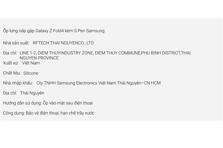 Ốp lưng nắp gập Galaxy Z Fold4 Silicone kèm S Pen Samsung Chính hãng Màu Xanh