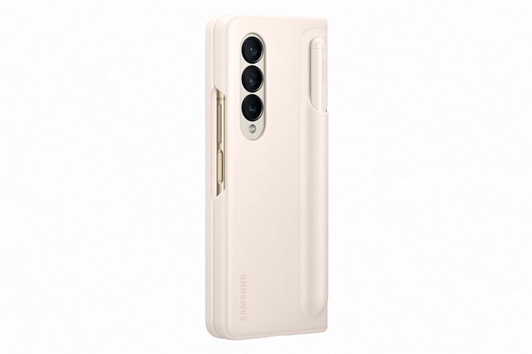 Ốp lưng nắp gập Galaxy Z Fold4 Da kèm S Pen Samsung Chính hãng Màu Hồng