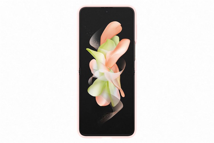 Ốp lưng nắp gập Galaxy Z Flip4 Silicone kèm vòng đeo Samsung Chính hãng Màu Hồng