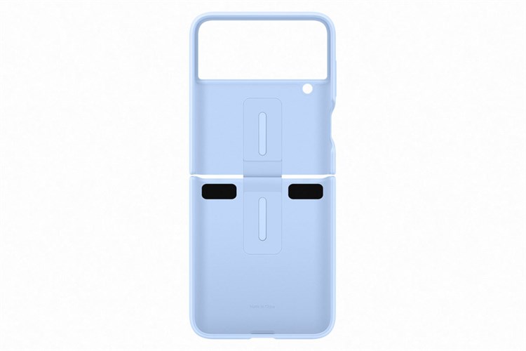 Ốp lưng nắp gập Galaxy Z Flip4 Silicone kèm vòng đeo Samsung Chính hãng Màu Xanh ngọc