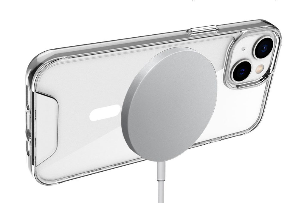 Ốp lưng Magsafe iPhone 14 Silicone Jinya Chính hãng Màu Trắng
