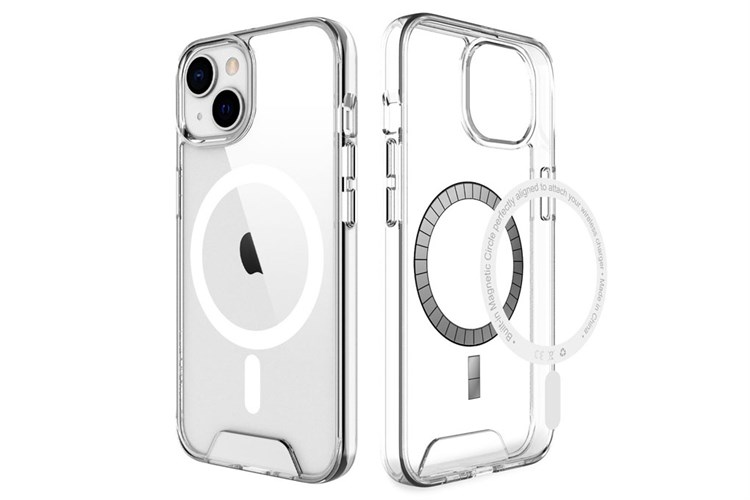 Ốp lưng Magsafe iPhone 14 Plus Silicone Jinya Chính hãng Màu Trắng