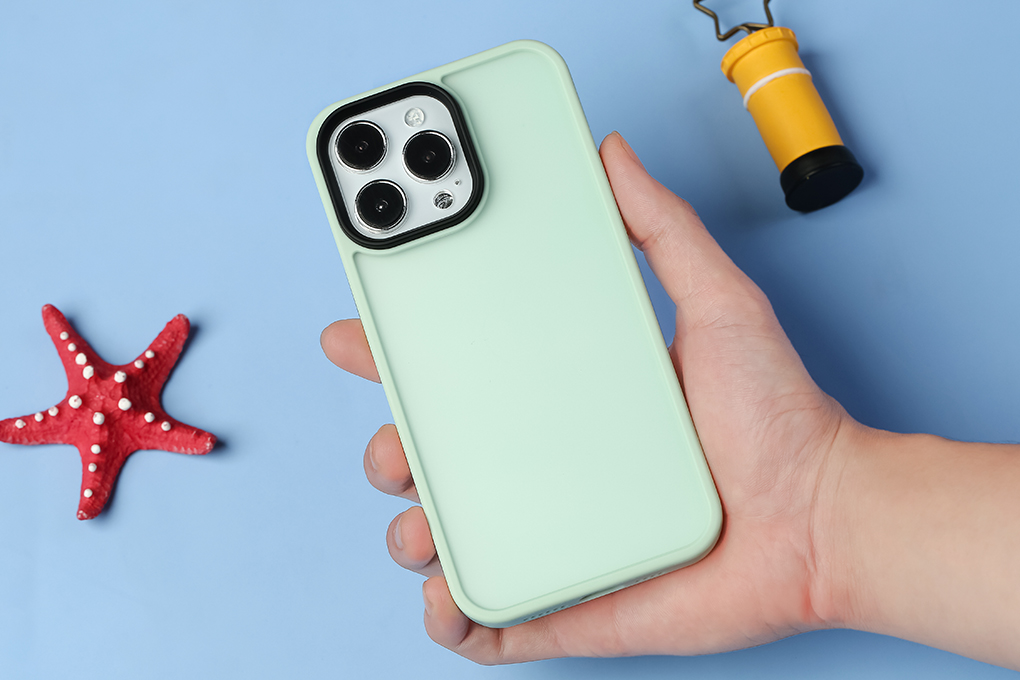 Ốp lưng iPhone 14 Pro Max Nhựa cứng viền dẻo Metal COSANO - 4