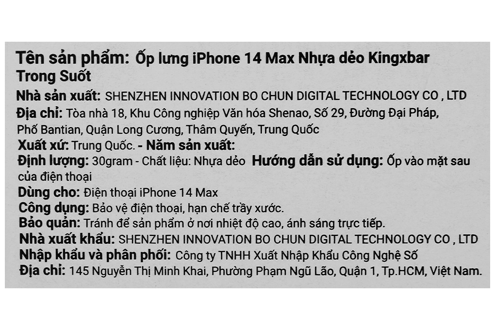 Ốp lưng iPhone 14 Plus Nhựa dẻo Kingxbar Màu Trắng