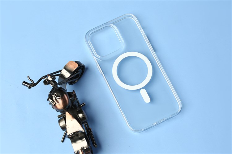 Ốp lưng Magsafe iPhone 14 Pro Max Nhựa cứng viền dẻo Kingxbar Màu Trắng