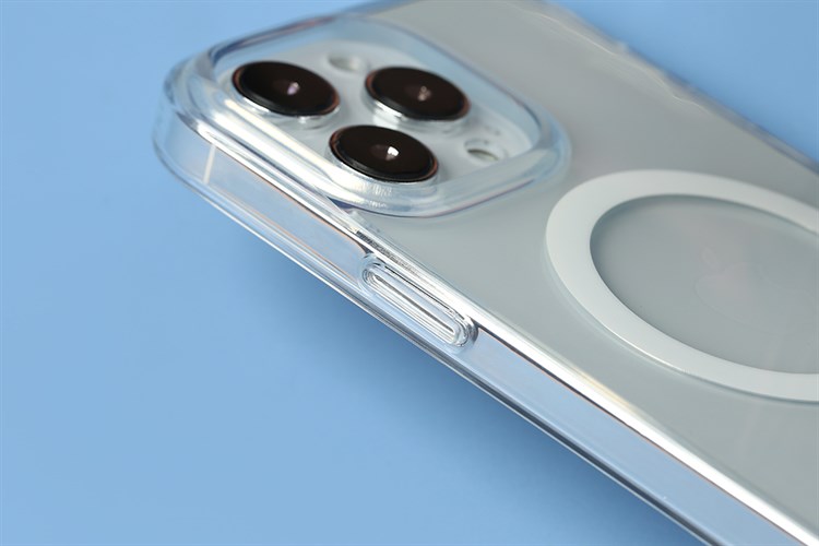 Ốp lưng Magsafe iPhone 14 Pro Max Nhựa cứng viền dẻo Kingxbar Màu Trắng