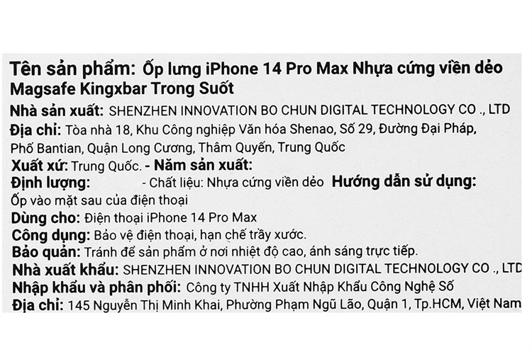 Ốp lưng Magsafe iPhone 14 Pro Max Nhựa cứng viền dẻo Kingxbar Màu Trắng