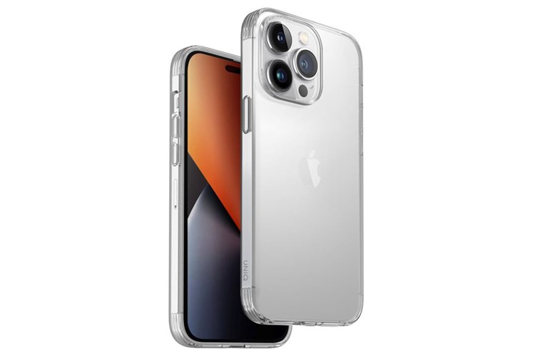 Ốp lưng iPhone 14 Pro Max Nhựa dẻo UniQ Hybrid Air Fender Chính hãng Màu Trắng