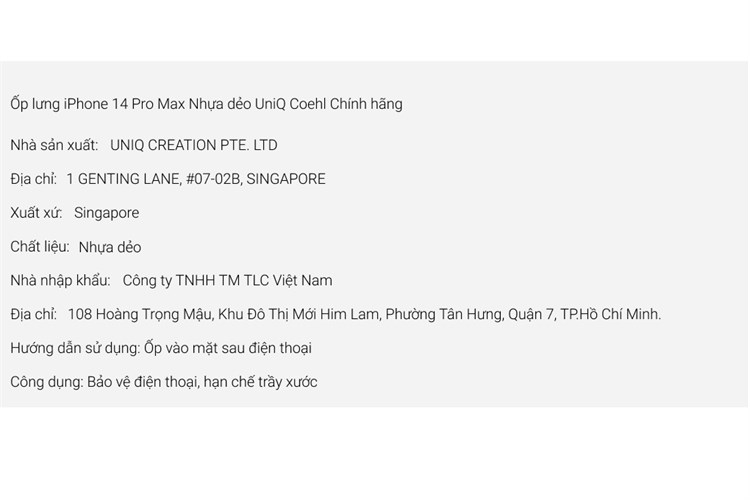 Ốp lưng iPhone 14 Pro Max Nhựa dẻo UniQ Coehl Chính hãng Màu Xanh Dương