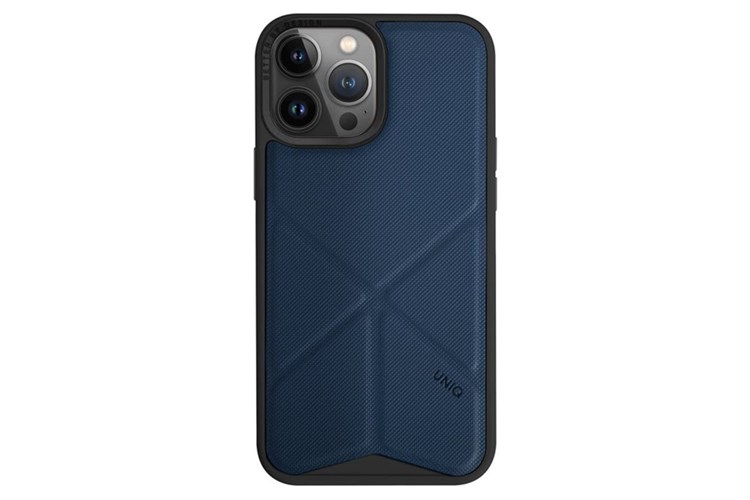 Ốp lưng Magsafe iPhone 14 Pro Max Nhựa cứng UniQ Transforma Chính hãng Màu Xanh Navy