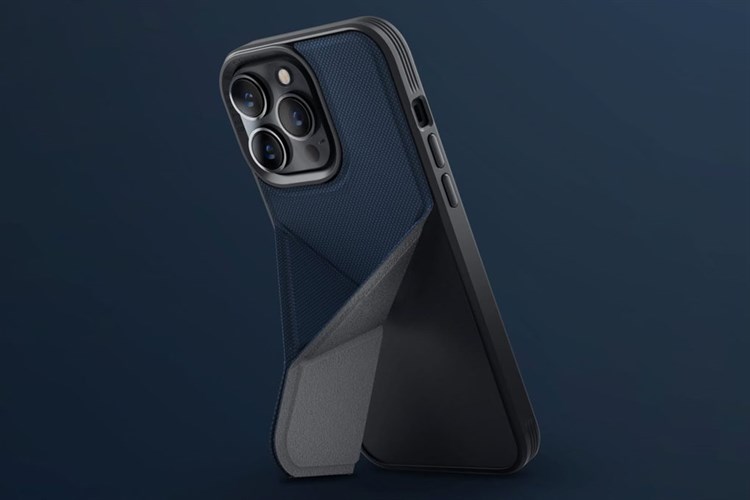 Ốp lưng Magsafe iPhone 14 Pro Max Nhựa cứng UniQ Transforma Chính hãng Màu Xanh Navy