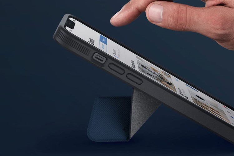 Ốp lưng Magsafe iPhone 14 Pro Max Nhựa cứng UniQ Transforma Chính hãng Màu Xanh Navy