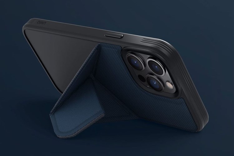 Ốp lưng Magsafe iPhone 14 Pro Max Nhựa cứng UniQ Transforma Chính hãng Màu Xanh Navy