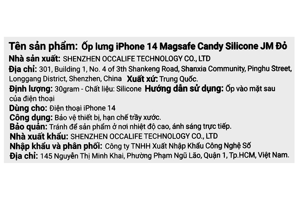 Ốp lưng Magsafe iPhone 14 Candy Silicone JM Màu Đỏ